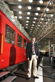 Der Direktor Verband öffentlicher Verkehr, Ueli Stückelberger, fotografiert im Verkehrshaus Luzern. (Bild Corinne Glanzmann)