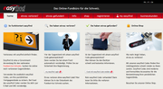 So sieht die Startseite der Website easyfind.ch aus. Zukünftig sollen in Luzern verlorene Gegenstände dort erfasst und gesucht werden. (Bild: Printscreen esyfind.ch)