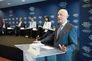 Gründer Klaus Schwab stellte gestern das WEF-Programm vor. (Bild: Laurent Gilliéron/Keystone (Cologny, 16. Januar 2018))