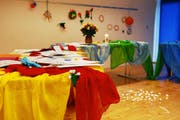Gedenktisch im Schulhaus Ried im April 2008. (Bild Corinne Glanzmann/Neue SZ)