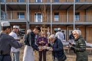 Eröffnung des Asylzentrums Grosshof. (Bild: Nadia Schärli, Kriens, 24. November 2017)