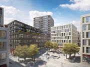 Mattenhof: So könnte das Areal in Luzern Süd künftig aussehen. (Bild: Visualisierung PD)