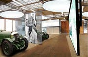 So soll die Montagehalle vom Gotthard Motorpark aussehen. (Bild: Visualisierung PD)