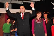 Der Dallenwiler Dachdecker Klaus und Beatrice Odermatt sind das neue Frohsinnpaar. (Bild: Richard Greuter / Neue NZ)