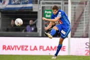 FCL-Mittelfeldspieler Idriz Voca während dem Auswärtsspiel gegen den FC Sion vom 4. März 2018. (Bild: Martin Meienberger/Freshfocus (Sion, 4. März 2018))
