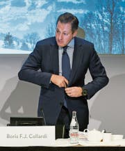 Julius-Bär-Chef Boris Collardi ist per sofort zurückgetreten. (Bild: Ennio Leanza/Keystone (Zürich, 1. Februar 2016))