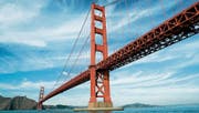 Die berühmte Golden Gate Bridge vor den Toren San Franciscos. (Bild: Eric Risberg/AP (15. November 2006))