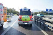 Die Unfallstelle bei Rotkreuz. (Bild Zuger Polizei)