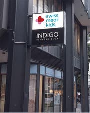 Logo von Swiss Medi Kids an der Seidenhofstrasse in Luzern. (Bild: PD)