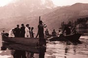 Hydrobiologischer Kurs mit internationaler Beteiligung um 1913. (Bild: EAWAG)