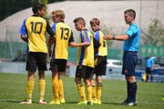Vom Cupfinal ausgeschlossen: Die Baarer C-Junioren, hier im Cupfinal im Jahr 2014. (Bild: Regiofussball.ch)