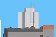 So sieht die Rekonstruktion des Fabrikkamins der Bell Maschinenbau AG als Visualisierung aus. (Bild: Visualisierung PD)