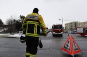 Einsatz der Feuerwehr in Baar. (Bild: Stefan Kaiser / ZZ)