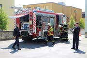 Die Feuerwehr Stadt Luzern rückte zur Klinik St. Anna aus. Glücklicherweise handelte es sich um eine Übung. (Bild: pd)