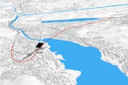 Durchgangsbahnhof Luzern: die geplante Linienführung. (Bild: Visualisierung PD)