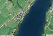 Das Gebiet Sumpf an der Luzernerstrasse in der Gemeinde Küssnacht. (Karte: mapsearch.ch)