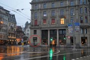 Bis im Oktober war das Stickerei-Fachgeschäft «Au Trianon» hier eingemietet. (Bild: Jonas von Flüe (Luzern, 16. Februar 2018))