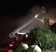 Das Bauernhaus wurde beim Brand komplett zerstört. (Bild: Feuerwehr Pfaffnau-Roggliswil, auf Facebook.com)
