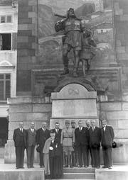 General Guisan stattete am 7. September 1945 der Urner Regierung seinen Abschiedsbesuch ab. (Bild Richard Aschwanden)