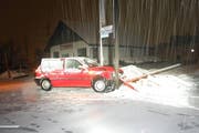 Selbstunfall Wollerau, Allenwindenstrasse (Bild: Kapo Schwyz)