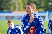 Christian Schneuwly im Training mit dem FC Luzern. (Bild: Martin Meienberger)