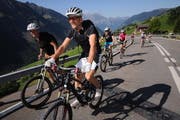 Impressionen vom Velotag am Klausenpass im September 2011. (Bild: Urs Hanhart / Neue UZ)