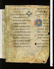 Fragment des Psalterium Gallicanum aus der Stiftsbibliothek St. Gallen. (Bild: Fragmentarium)