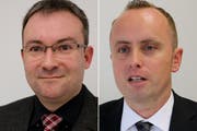 Die neuen Gesichter in der Führungsebene der Luzerner Staatsanwaltschaft: Georges Frey (links) und Roger Fuchs. (Bild: PD)