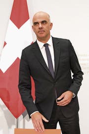 Staatsmännisch trotz Niederlage: Bundesrat Alain Berset. (Bild: Peter Schneider/Keystone)