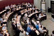 Blick in den Kantonsratssaal (Bild: Pius Amrein)