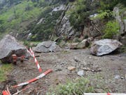Die Galerie Tanzenbein mit den heruntergefallenen Steinbrocken. (Bild Astra)