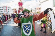 Die Mausohren stellen die Gemeinderäte als Könige dar. (Bild: Dominik Wunderli (Malters, 12. Februar 2018))
