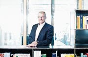 Zugs Finanzdirektor Heinz Tännler. Bild: Stefan Kaiser (Zug, 17. März 2017)