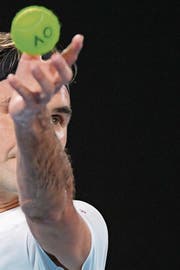 Ohne Satzverlust im Achtelfinal: Roger Federer. (Bild: Tracey Nearmy/EPA (Melbourne, 20. Januar 2018))