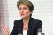SP-Bundesrätin Simonetta Sommaruga. (Bild: Keystone / Marcel Bieri)