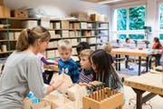 Werkunterricht in einer dritten Primarschul-Klasse. (Bild: Keystone)