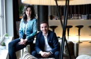Nominiert in der Kategorie Innovation: Maria und Bardhyl Coli vom Hotel Vitznauerhof in Vitznau. (Bild: Eveline Beerkircher)