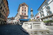 Das «Krienbrüggli»-Gebäude (Bildmitte) im Luzerner Kleinstadtquartier hat einen neuen Besitzer. (Bild Dominik Wunderli)