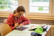 Eine Schülerin beim Arbeiten. (Bild: pd)