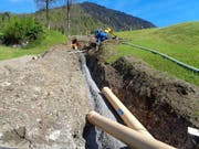 Abwasserleitungen werden verlegt. (Bild: PD)