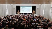 Deutlich mehr Besucher als sonst: 361 Personen erschienen jüngst zur festlich geschmückten Wintergemeinde in Baar. (Bild: PD)