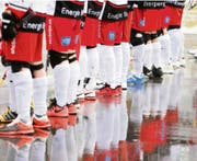 Der Streethockeyplatz in der Herti wird für internationale Spiele tauglich gemacht. (Bild: Patrick Hürlimann / Neue ZZ)