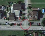 Der Unfall ereignete sich an der Kreuzung Schlossmatte-Dorfstrasse. (Bild: Google Maps)