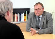 Georg Hess beim Interview. (Bild Laura Vercellone/Neue SZ)