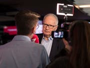 SRF-Direktor Ruedi Matter hat sich am Montag zu den Sparplänen der SRG geäussert. Die Mediengewerkschaft SSM zeigte sich überrascht. (Archiv) (Bild: KEYSTONE/ENNIO LEANZA)