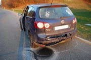 Das andere demolierte Auto (Bild: Luzerner Polizei)