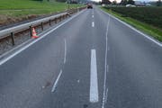 Die Unfallstelle zwischen Ermensee und Mosen. (Bild: Luzerner Polizei)