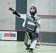 United-Goalie Petter Nilsson dürfte wieder oft im Zentrum des Geschehens stehen. (Bild: Michael Peter/Zug United)