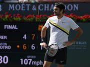 Roger Federer kann auch die knappe Finalniederlage nicht frustrieren (Bild: KEYSTONE/AP/MARK J. TERRILL)