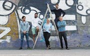 Das Selma-Team in Helsinki (von links): Niklas Linser, Patrik Schär, Valeria Gasik, Kevin Linser, Mikael Roos. Bild: (Bild: PD)